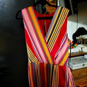 Silky striped jumpsuit